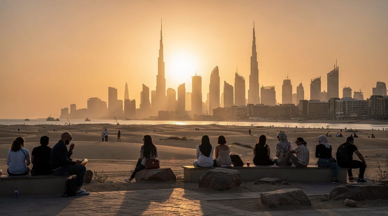 The best sunset spots in Dubai — Marina Walk, The View at The Palm, JBR Beach, and more — where sunset in Dubai a