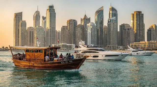 Dubai Creek dhow cruise with unlimited freshly baked pizza