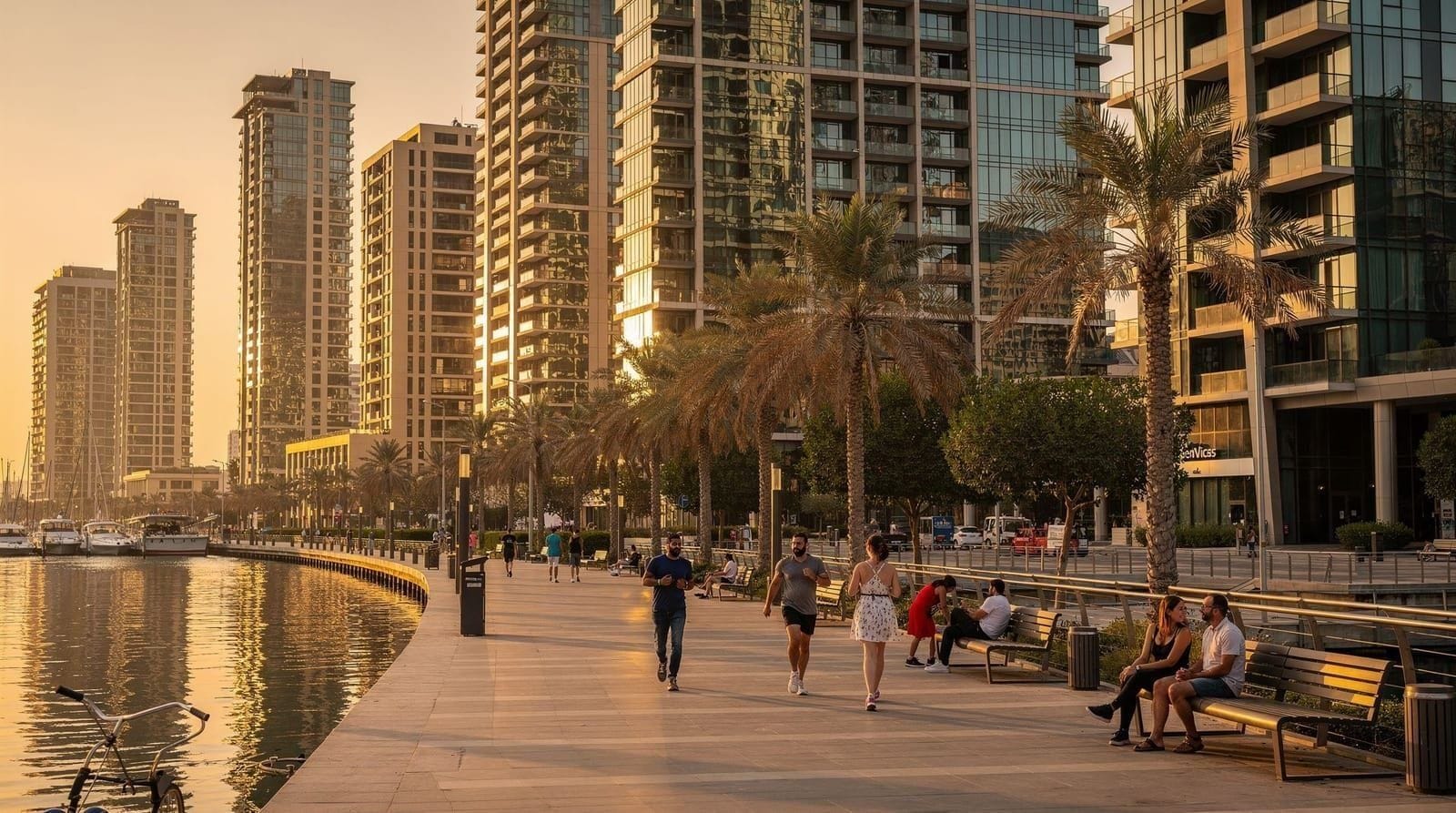Dubai Marina neighborhood guide: living and visiting the waterfront — Dubai Marina neighborhood guide: Marina Walk, cruises, hotel prices by tower, ge