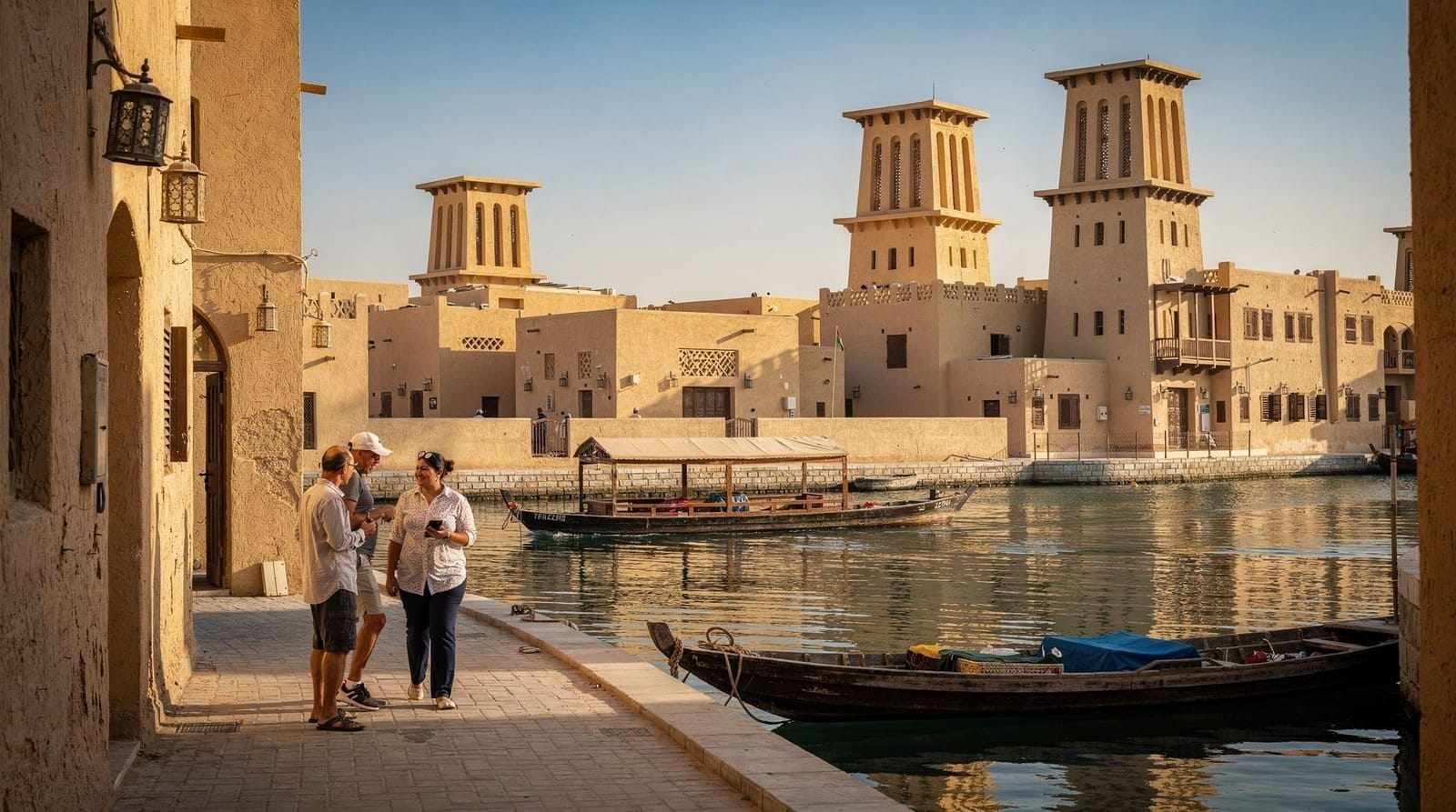 Culture & heritage — Al Fahidi, the Gold and Spice souks, abra creek crossings and Jumeirah Mosque