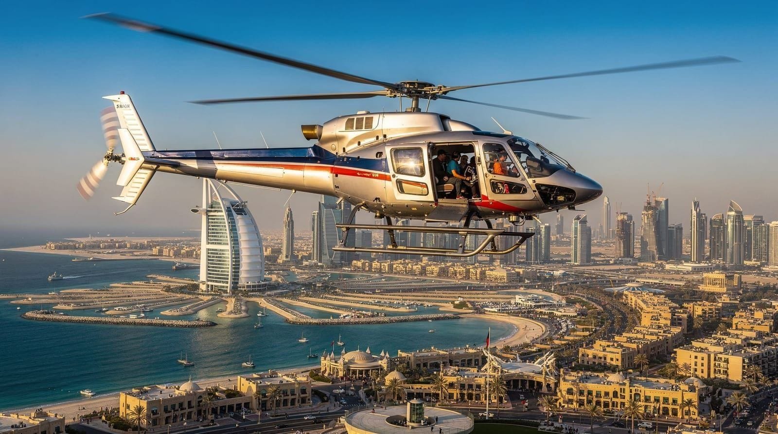Dubai helicopter tour: honest guide to flight lengths and prices — Dubai helicopter tour prices and flight lengths compared honestly, from 12-minut